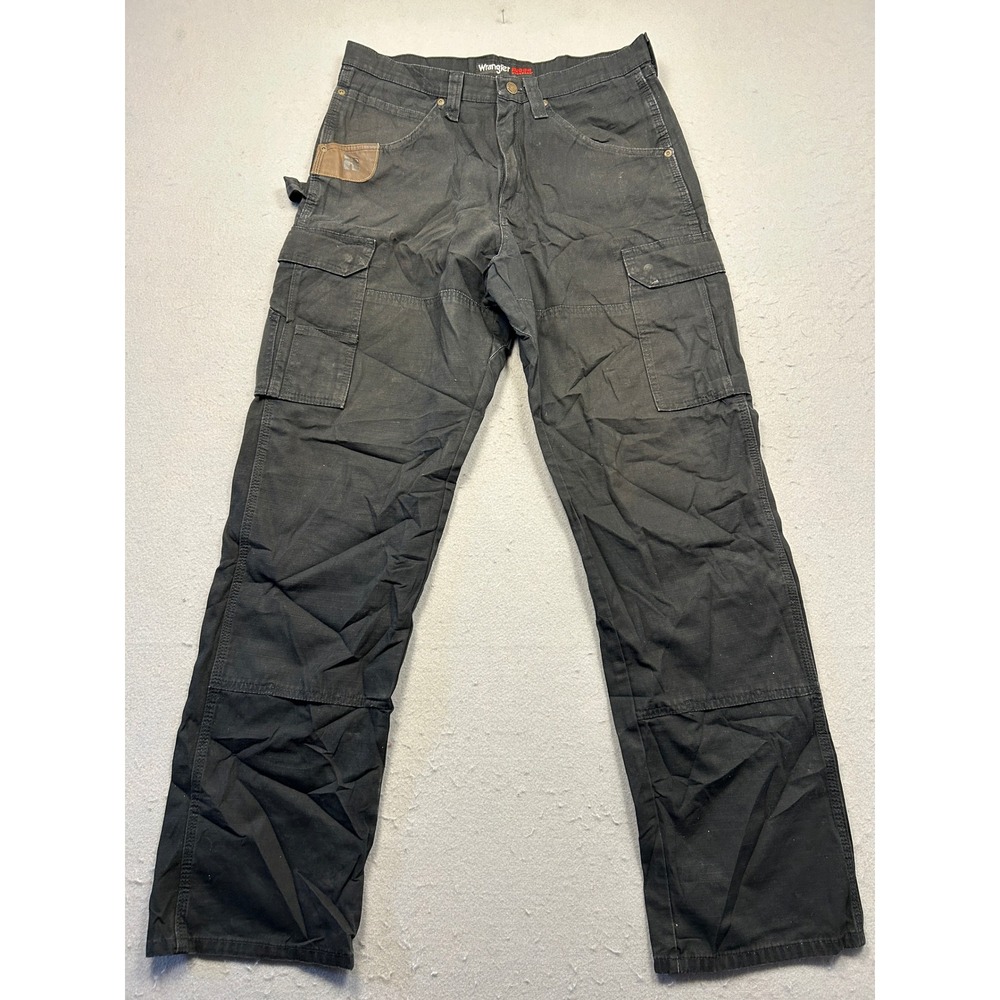 Wrangler Riggs Workwear Cotton Ripstop Black 33 x 34 Mens